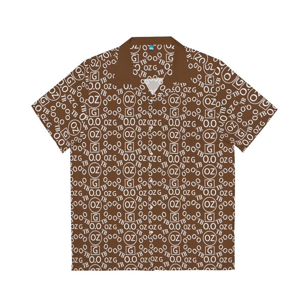 Brown Triple Beam Men's Hawaiian Shirt – TunnelVisionRecordings