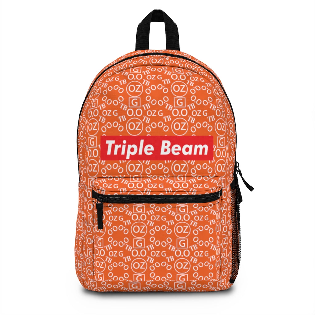 Orange Triple Beam Backpack