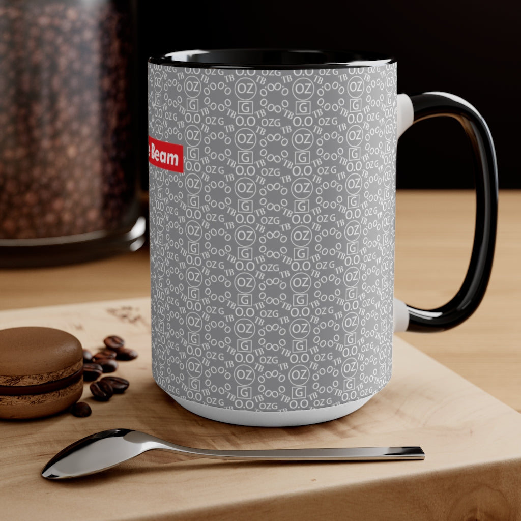 Grey Triple Beam Accent Mug