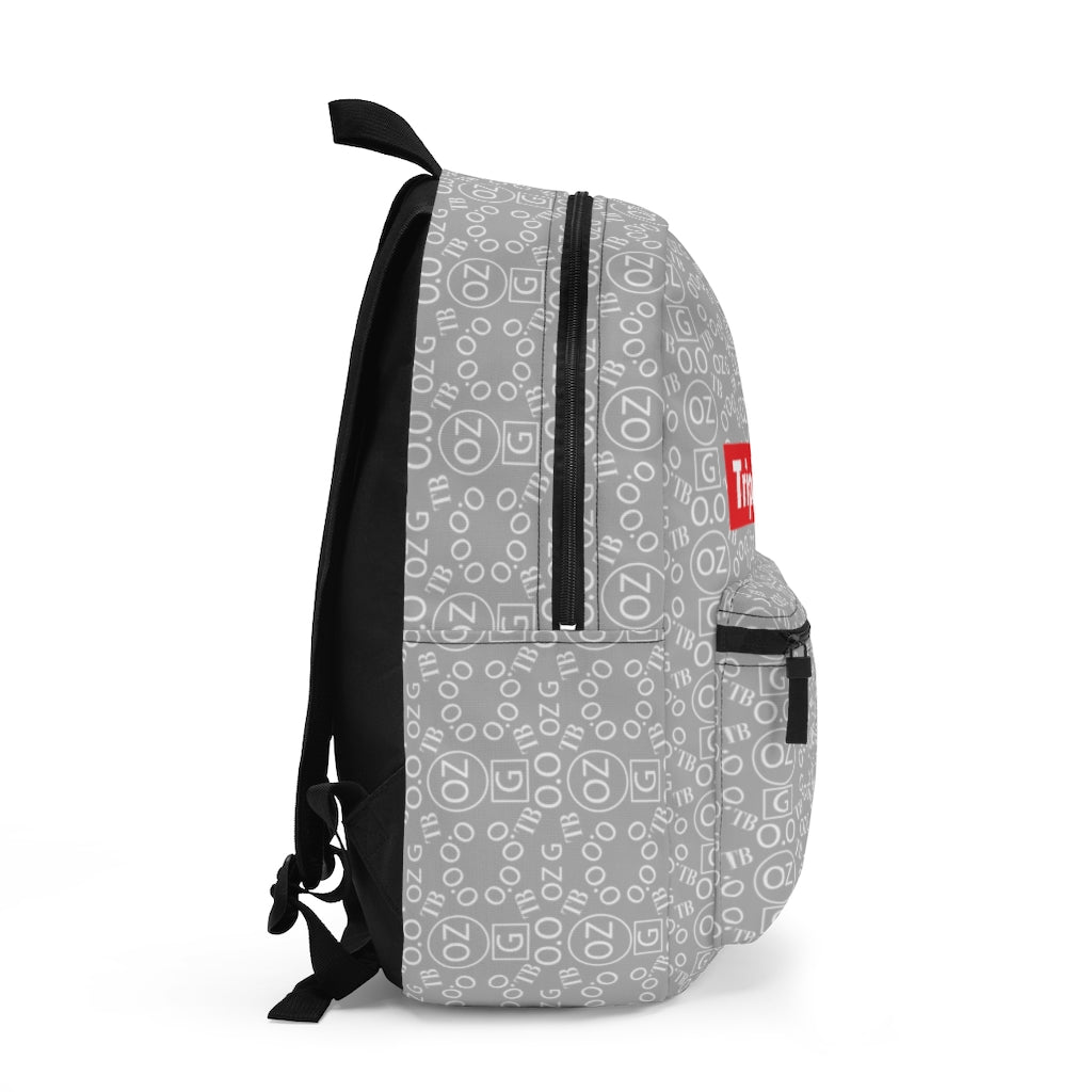 Light Grey Triple Beam Backpack