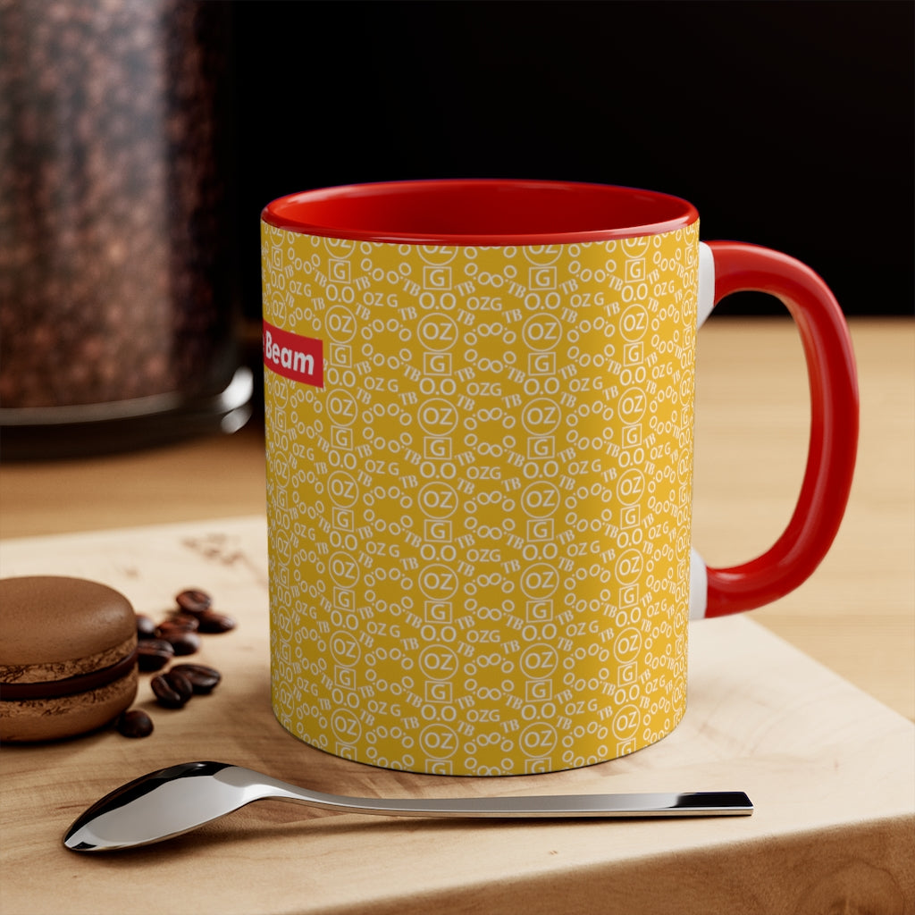 Yellow Triple Beam Accent Mug