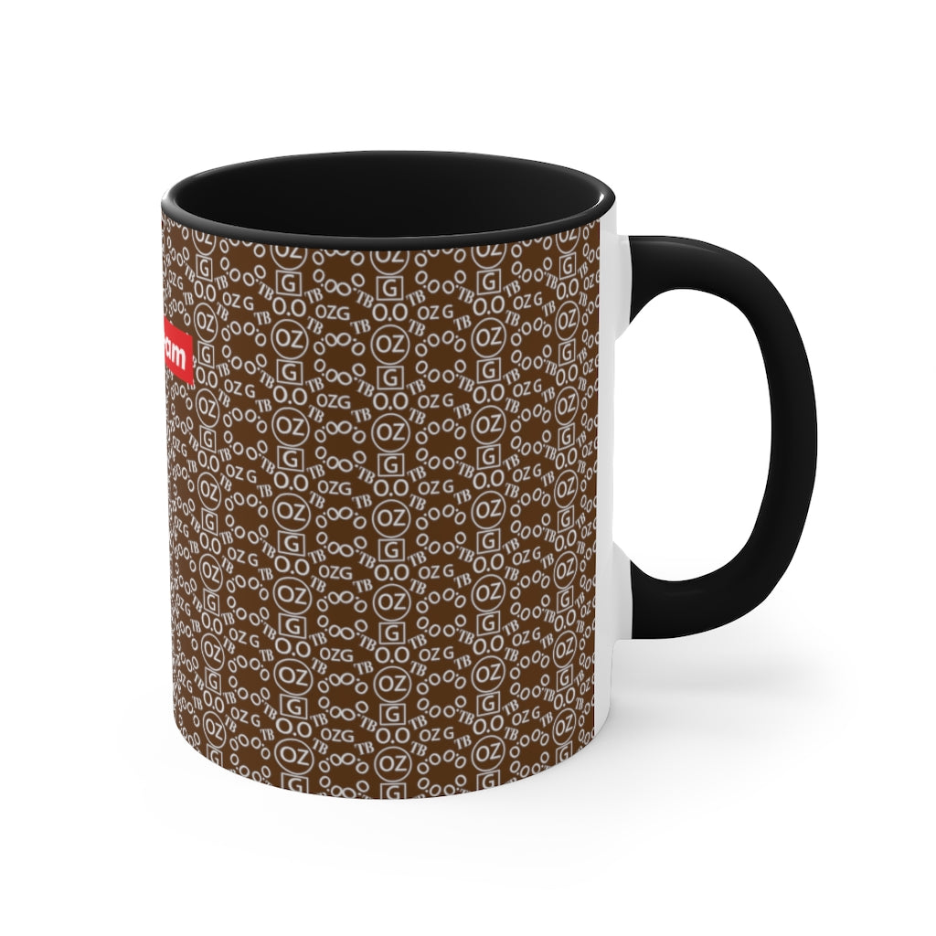 Brown Triple Beam Accent Mug