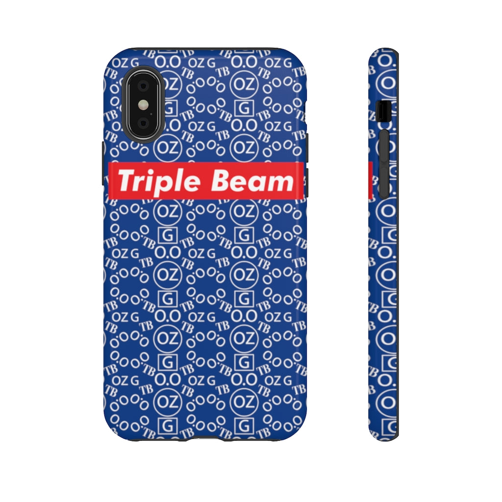 Dark Blue Triple Beam Tough Cases