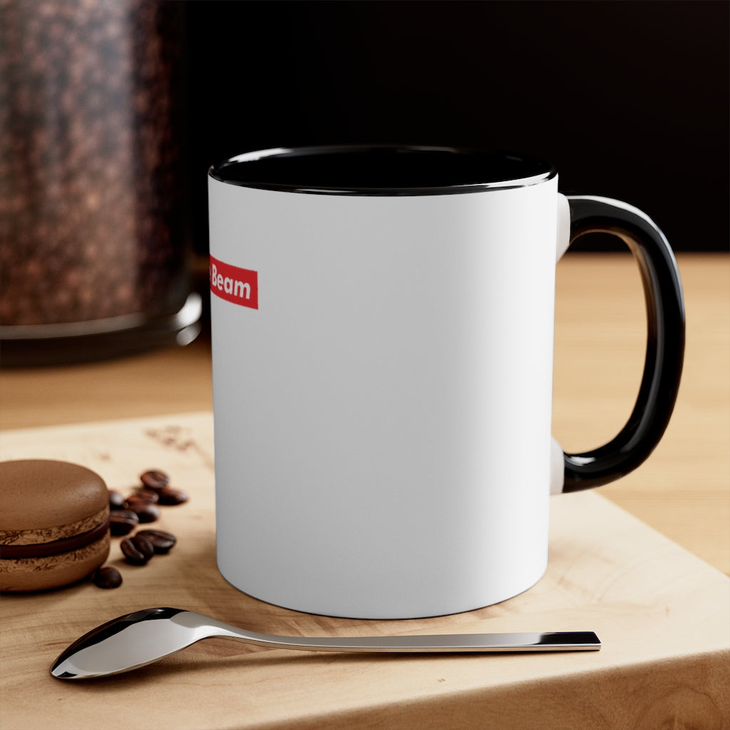 White Triple Beam Accent Mug