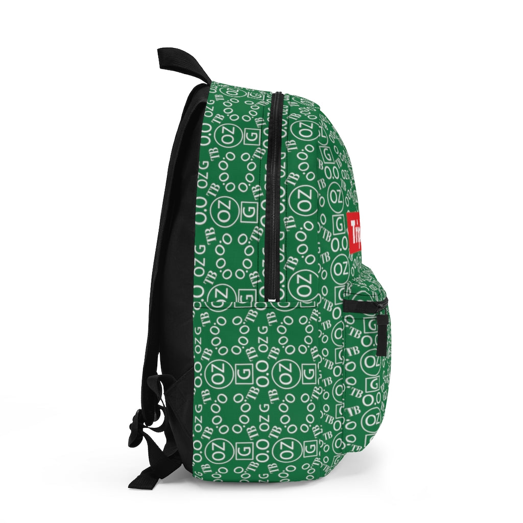 Dark Green Triple Beam Backpack