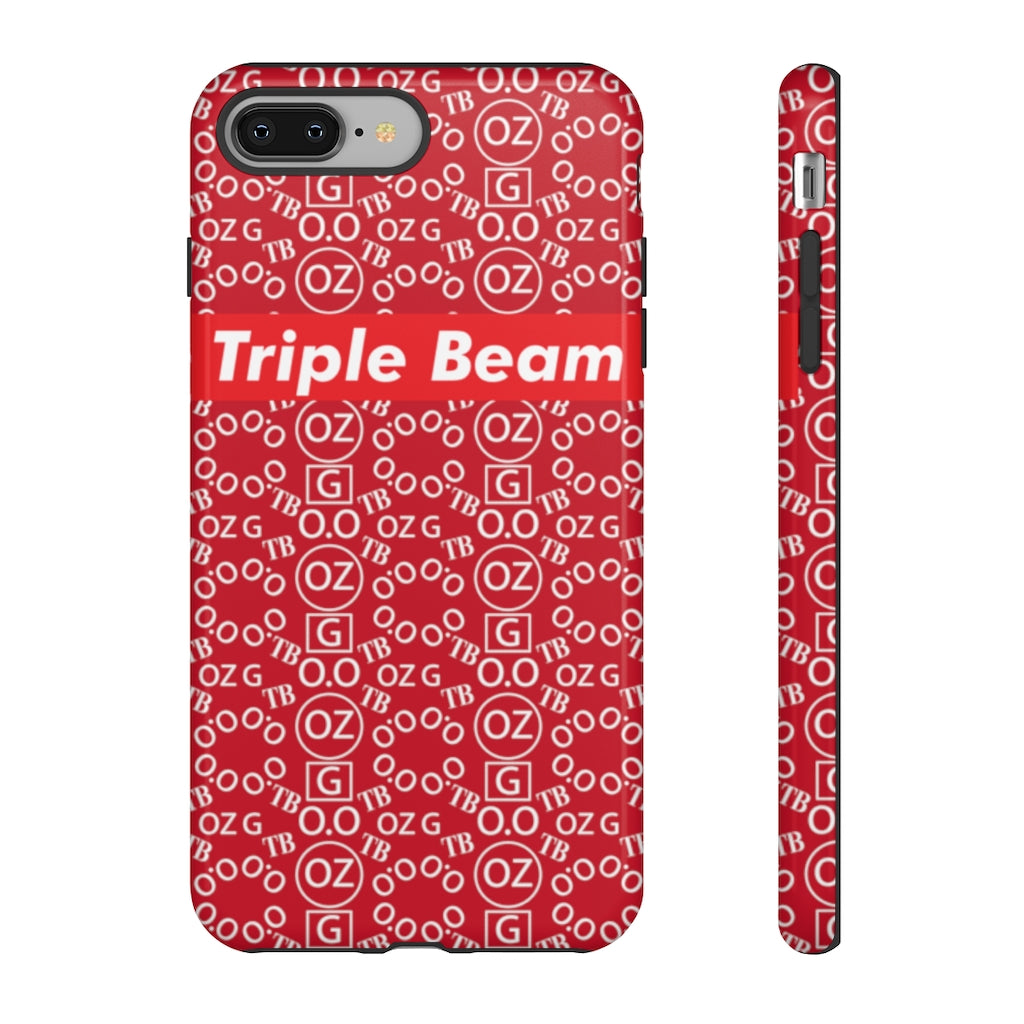 Dark Red Triple Beam Tough Cases