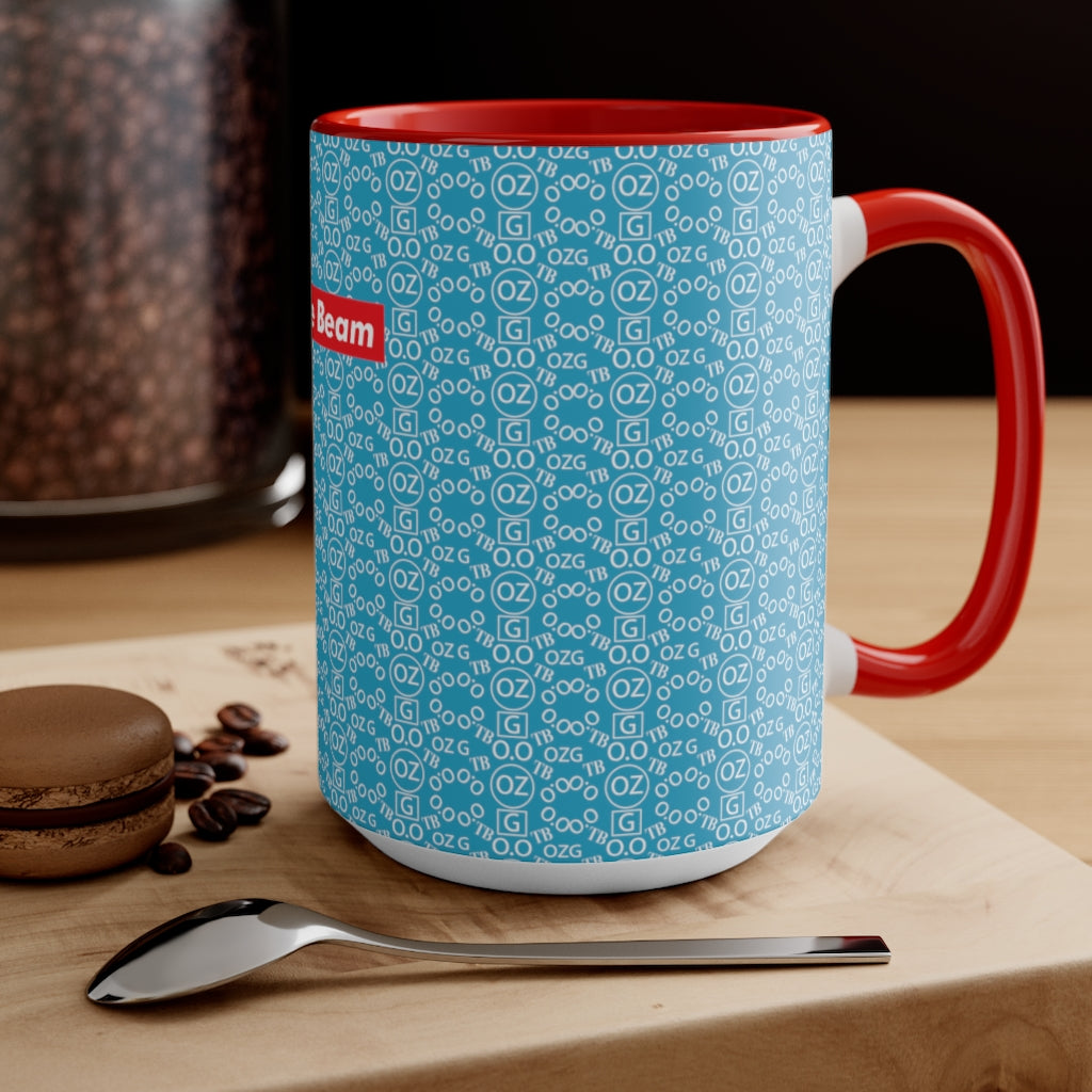 Turquoise Triple Beam Accent Mug