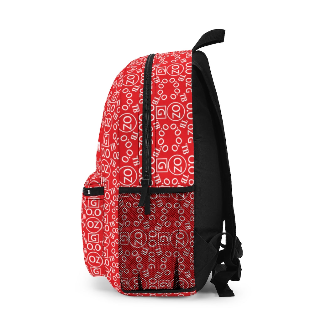 Red Triple Beam Backpack