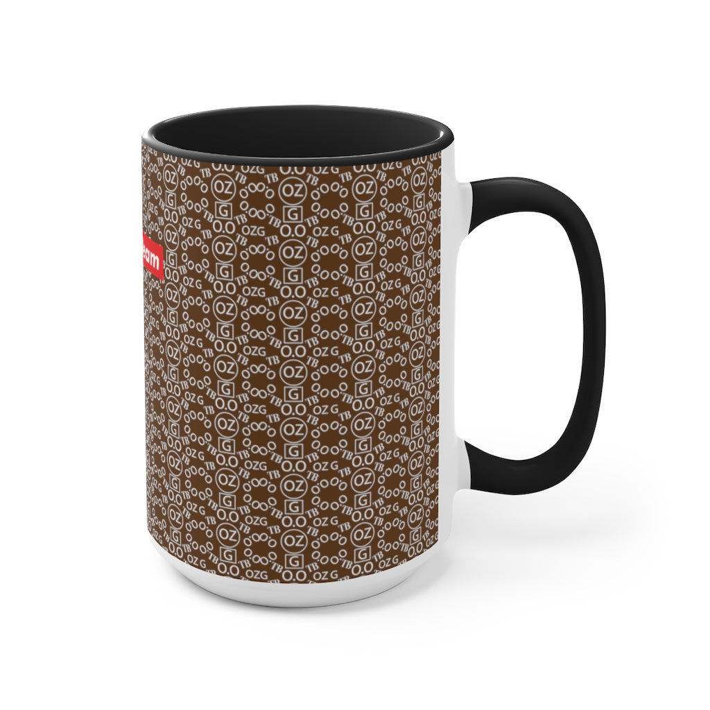 Brown Triple Beam Accent Mug