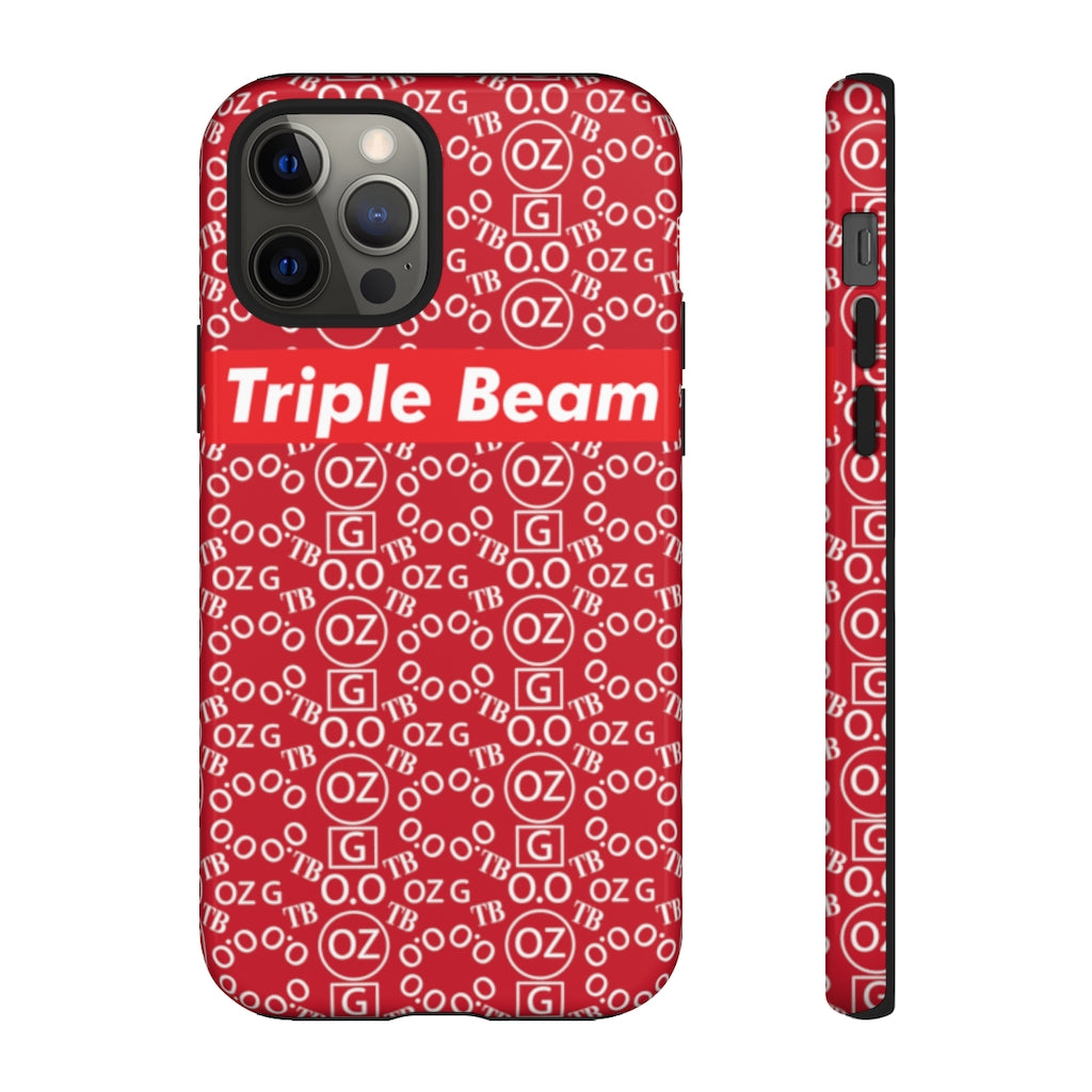 Dark Red Triple Beam Tough Cases