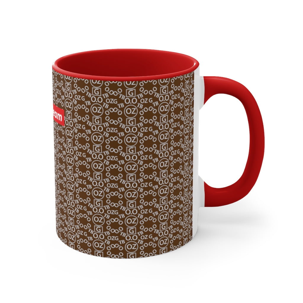 Brown Triple Beam Accent Mug