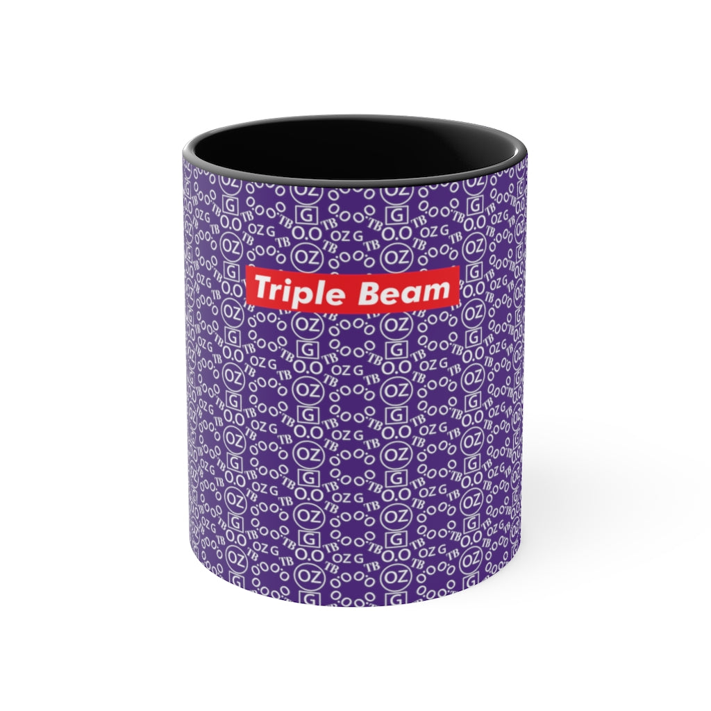 Purple Triple Beam Accent Mug