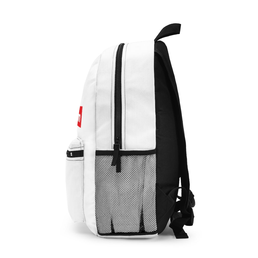 White Triple Beam Backpack