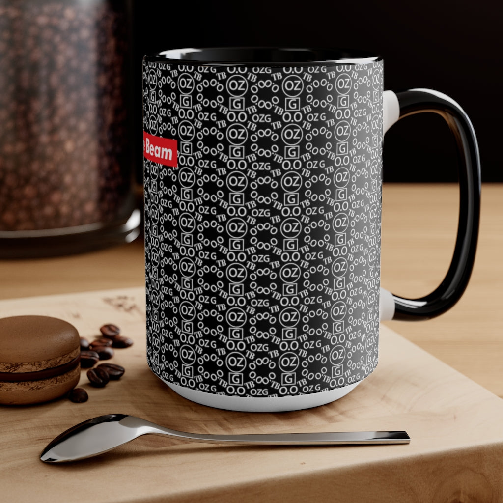 Black Triple Beam Accent Mug