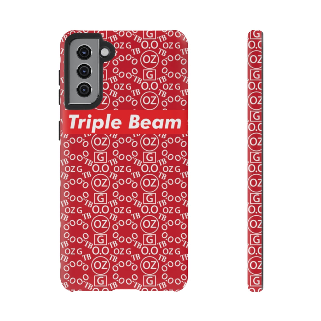 Dark Red Triple Beam Tough Cases