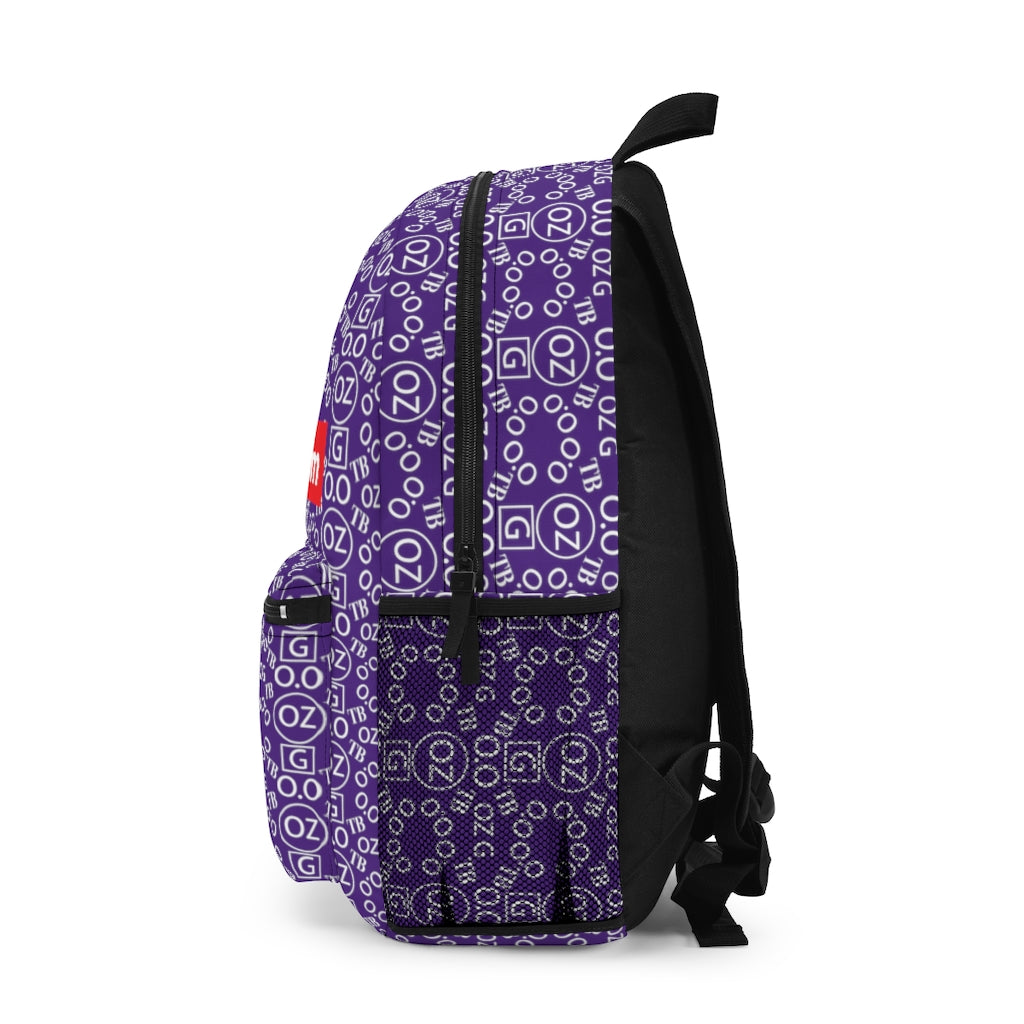 Purple Triple Beam Backpack