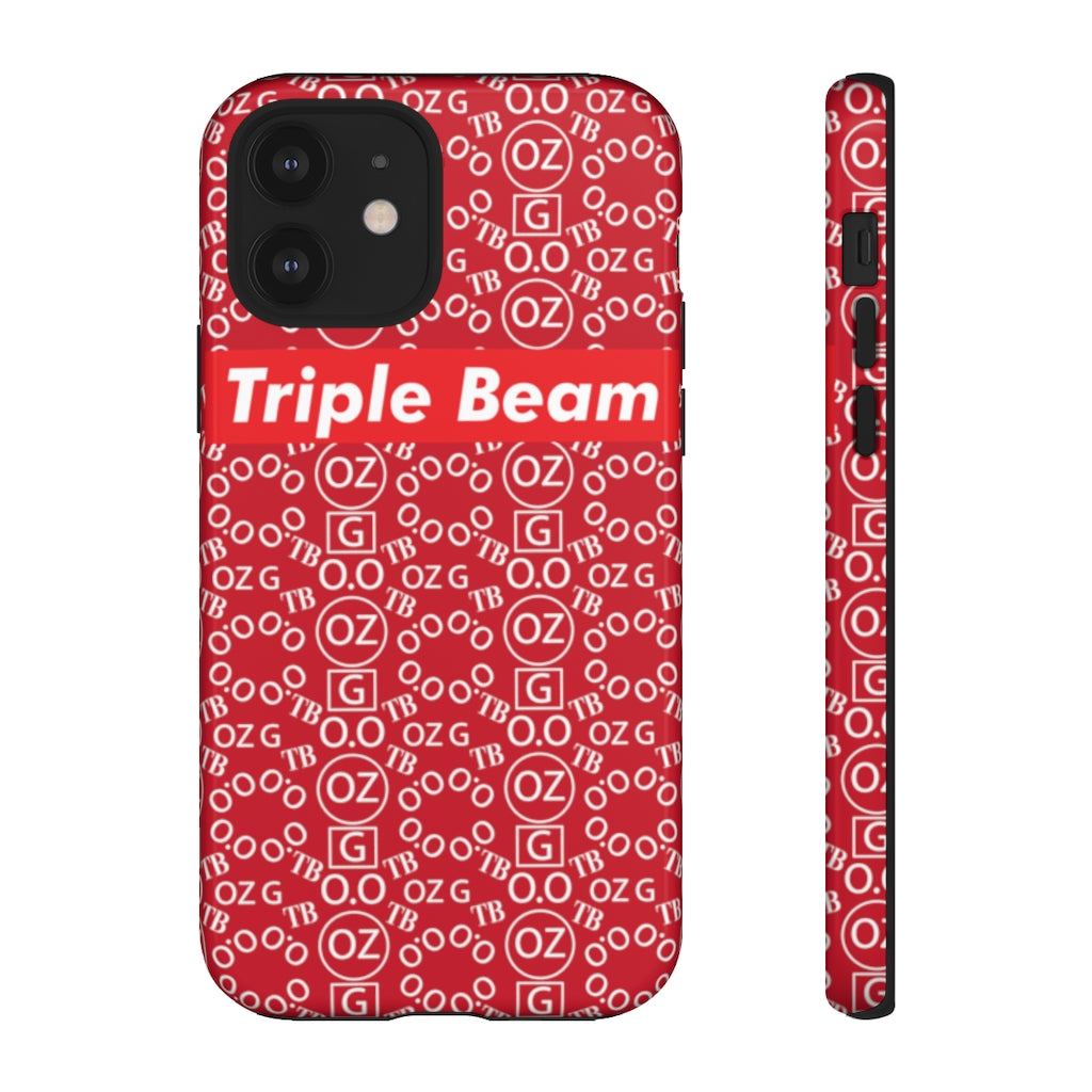 Dark Red Triple Beam Tough Cases