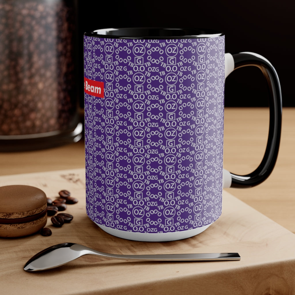 Purple Triple Beam Accent Mug