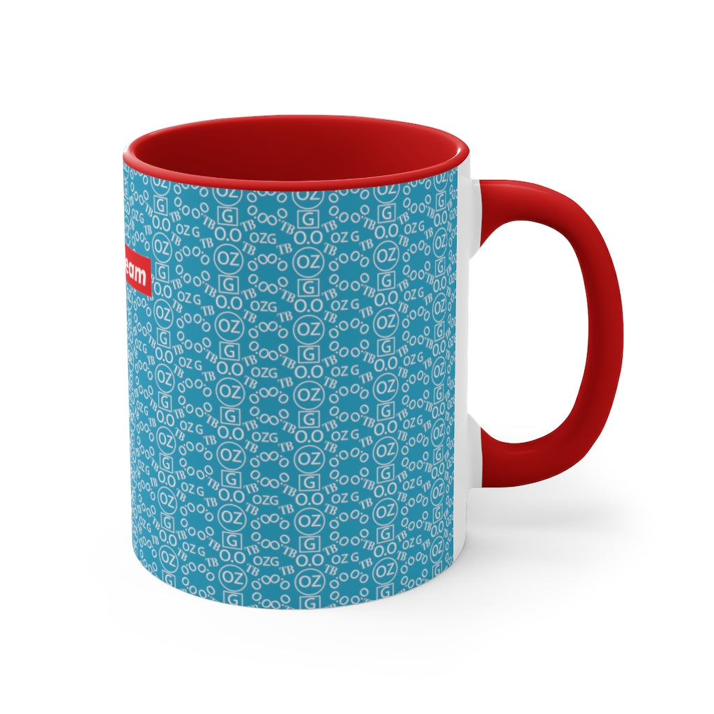 Turquoise Triple Beam Accent Mug