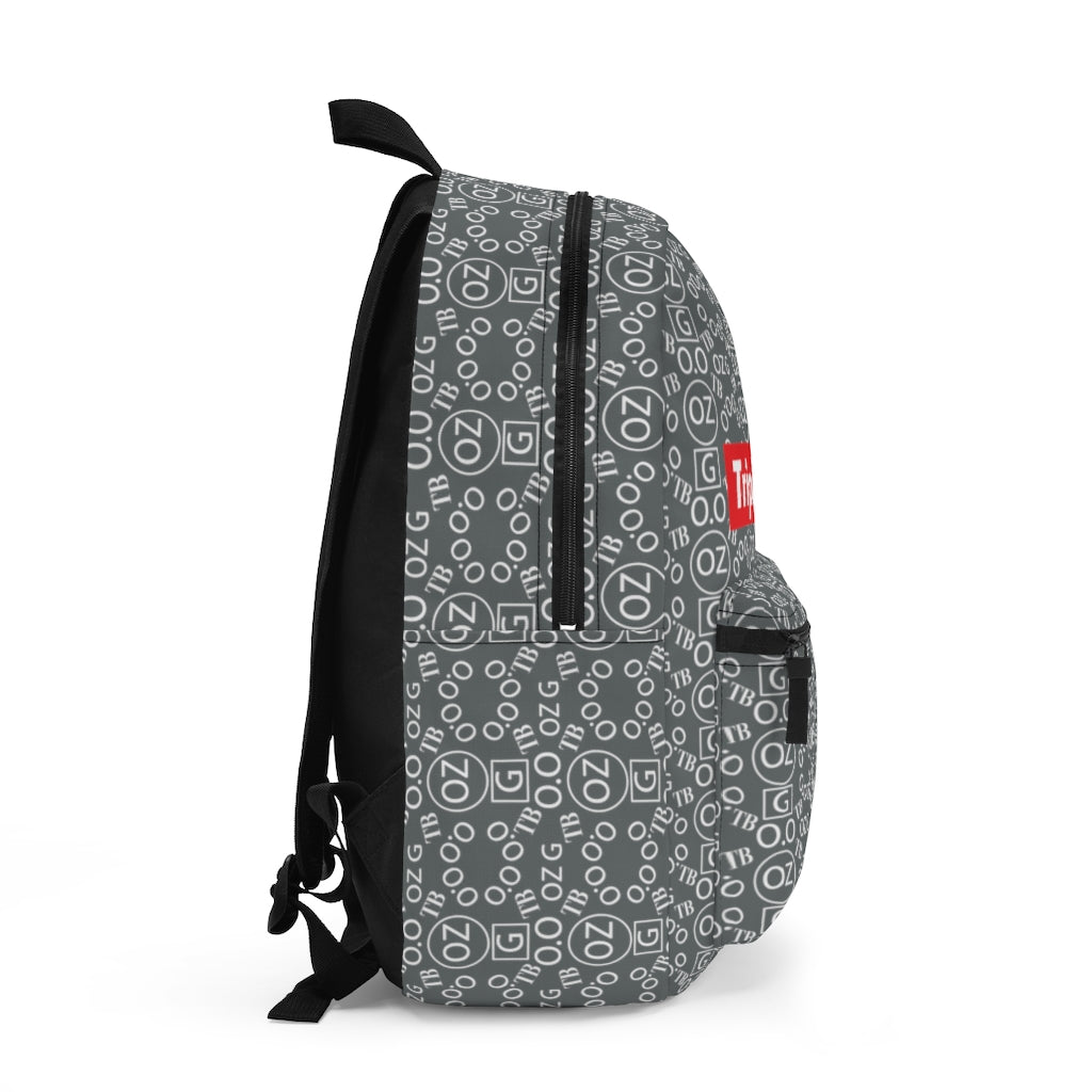 Dark Grey Triple Beam Backpack