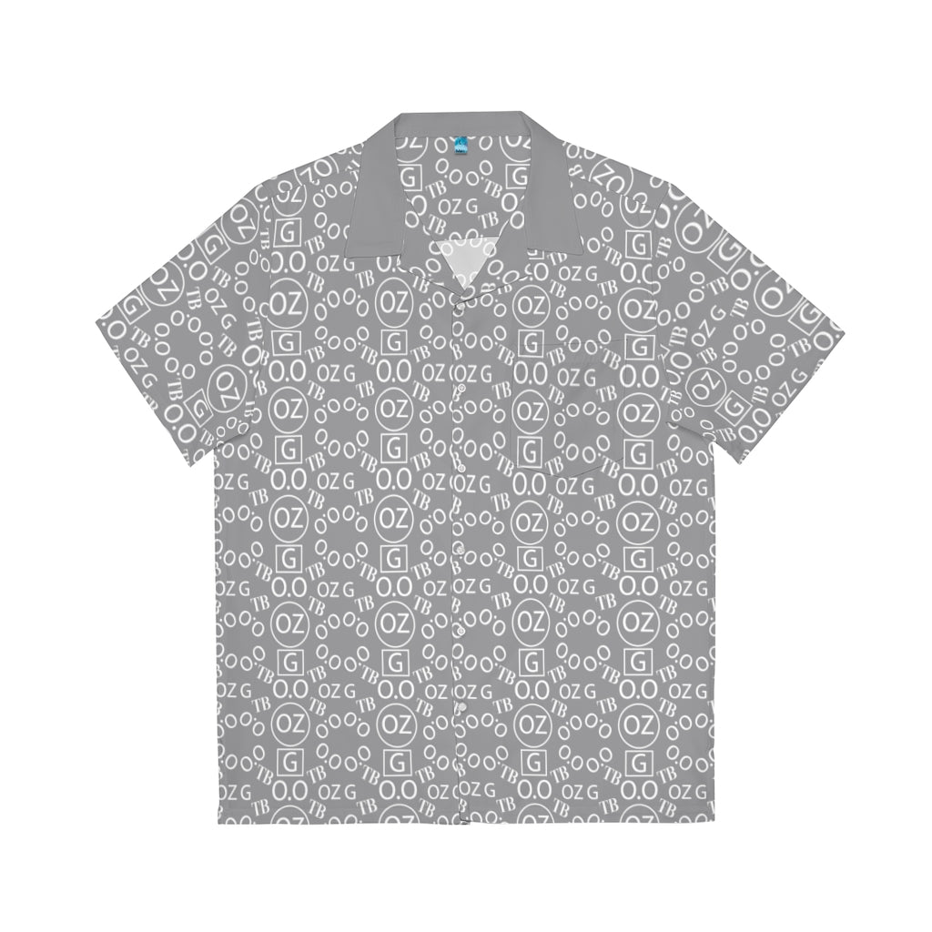 Grey Triple Beam Men's Hawaiian Shirt