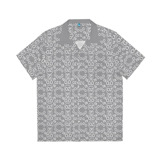 Grey Triple Beam Men's Hawaiian Shirt