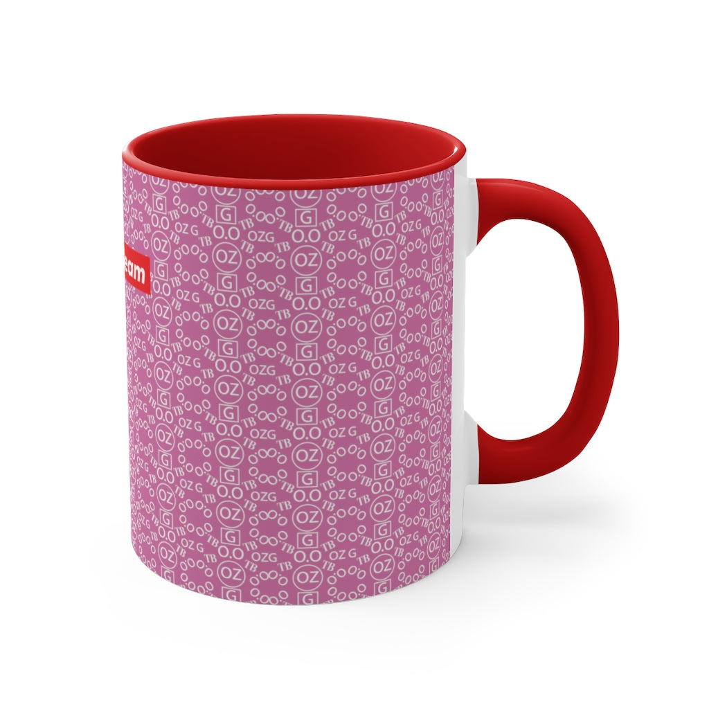 Light Pink Triple Beam Accent Mug