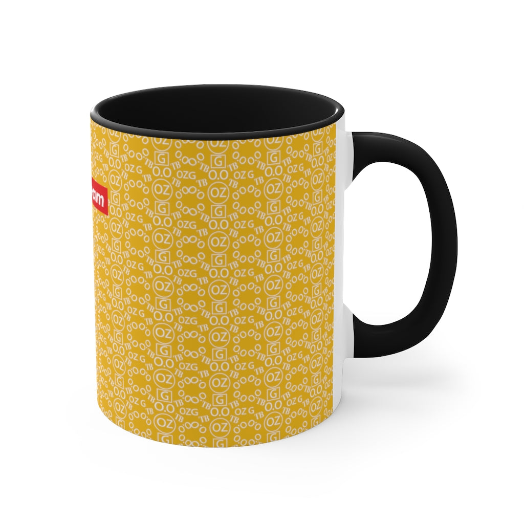 Yellow Triple Beam Accent Mug