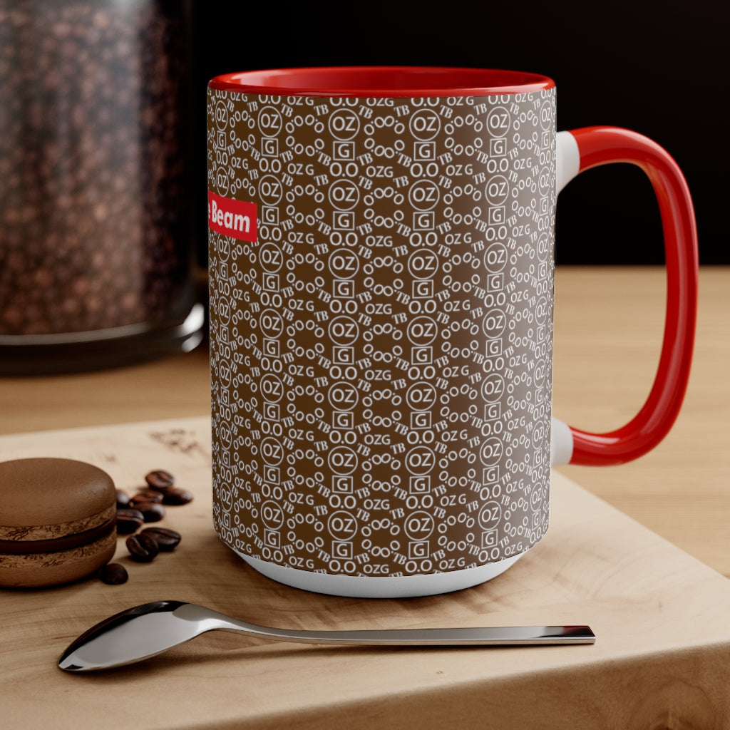 Brown Triple Beam Accent Mug