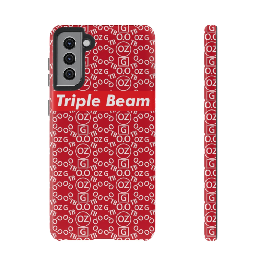 Dark Red Triple Beam Tough Cases