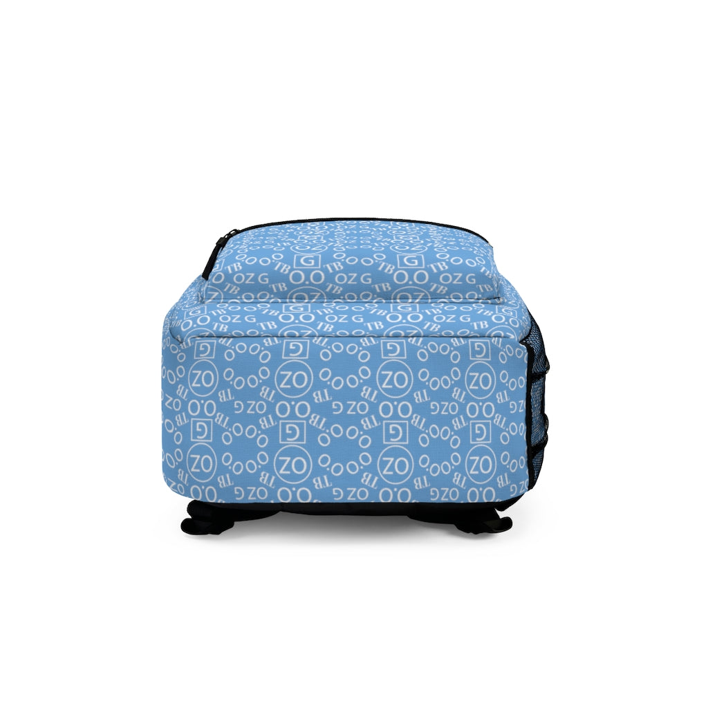 Light Blue Triple Beam Backpack