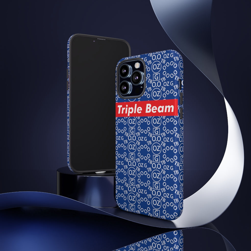 Dark Blue Triple Beam Tough Cases