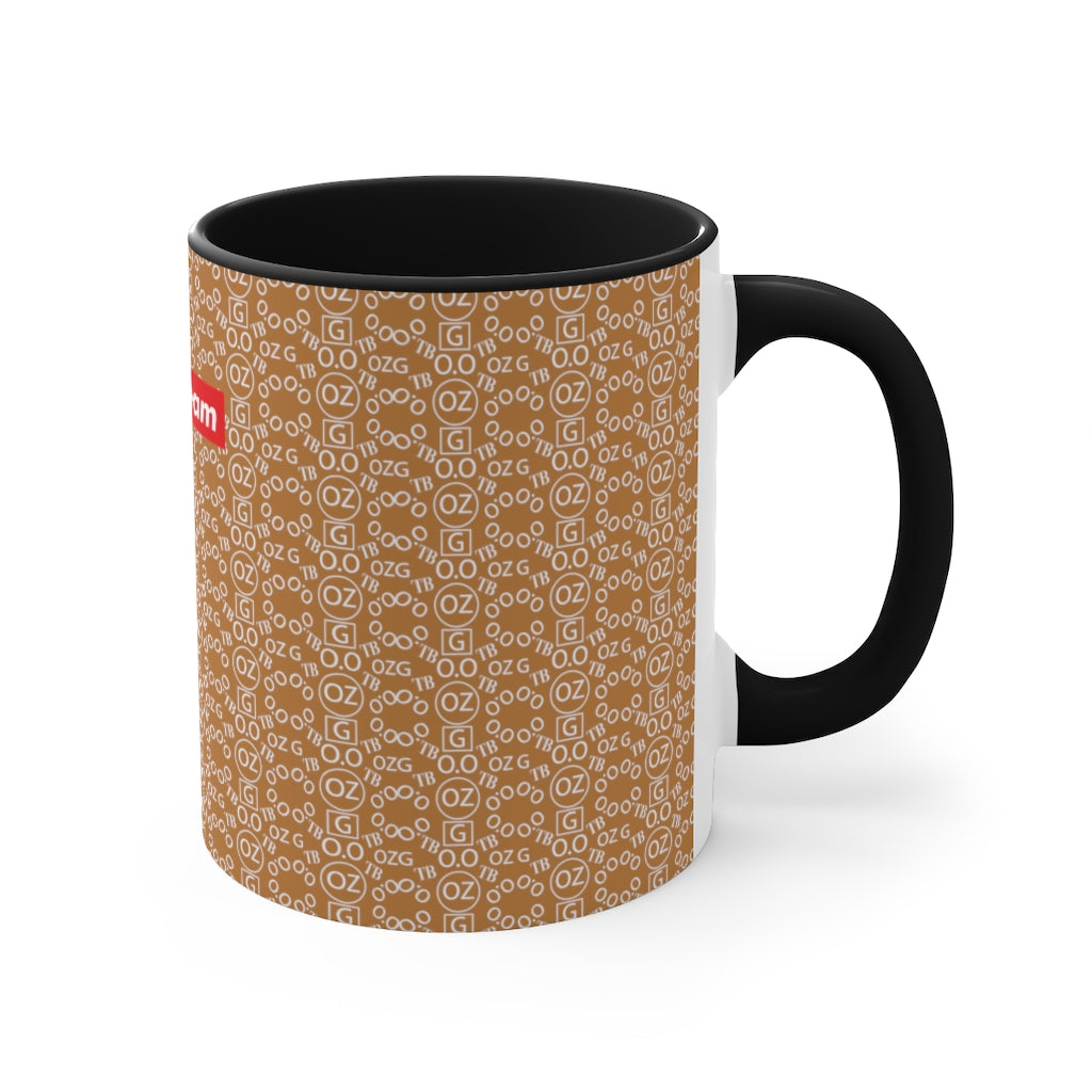 Light Brown Triple Beam Accent Mug