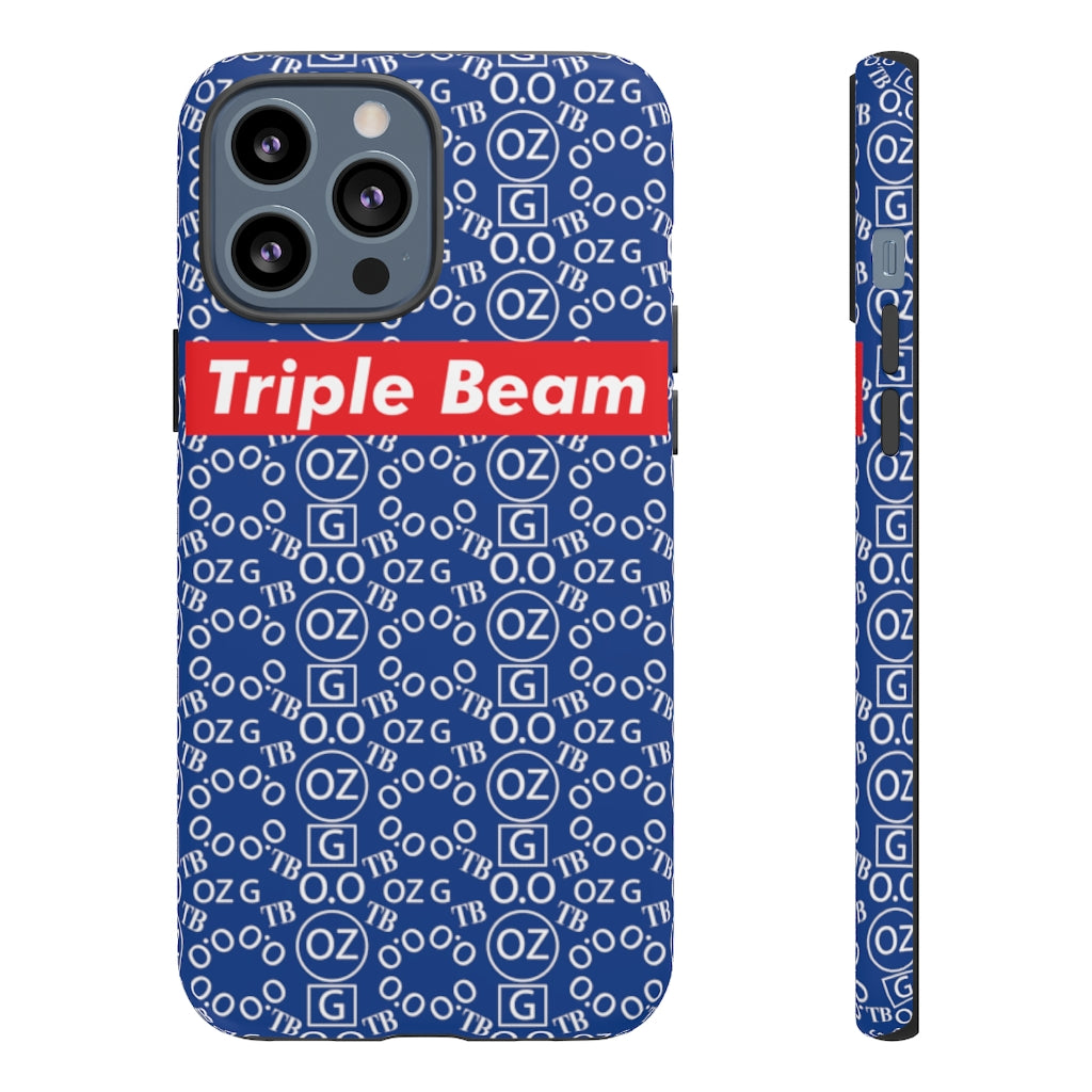 Dark Blue Triple Beam Tough Cases