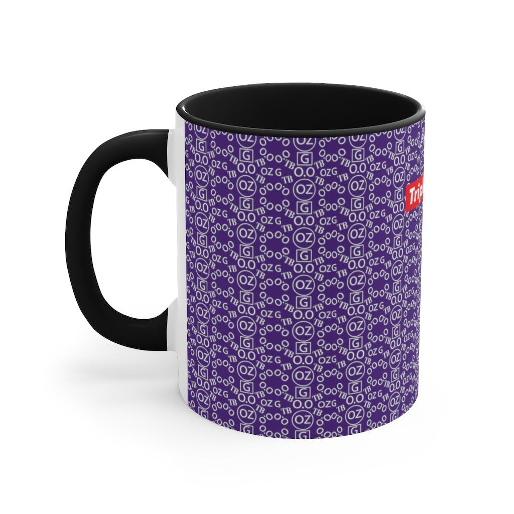 Purple Triple Beam Accent Mug