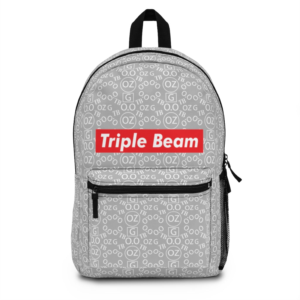 Light Grey Triple Beam Backpack