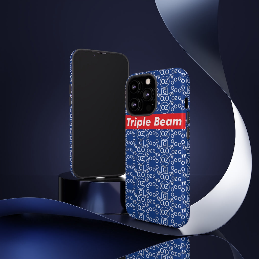 Dark Blue Triple Beam Tough Cases