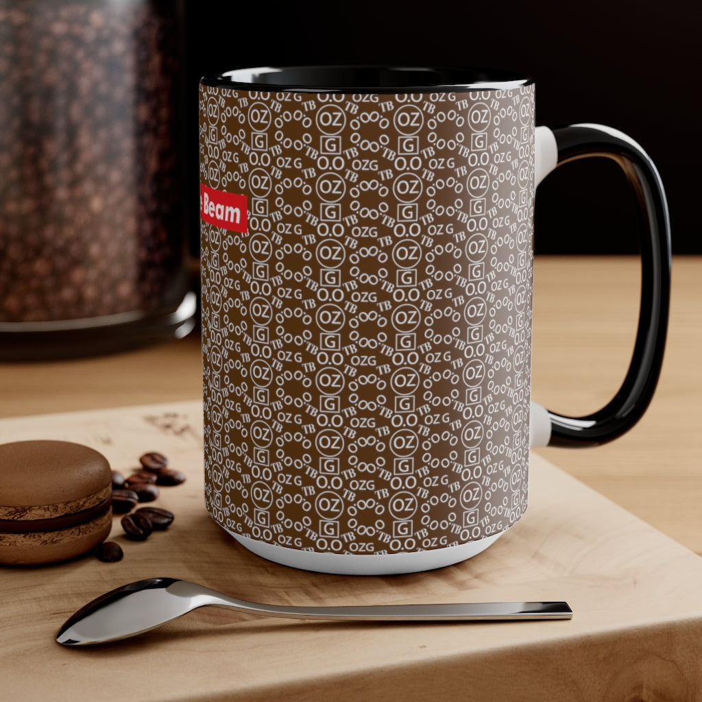 Brown Triple Beam Accent Mug