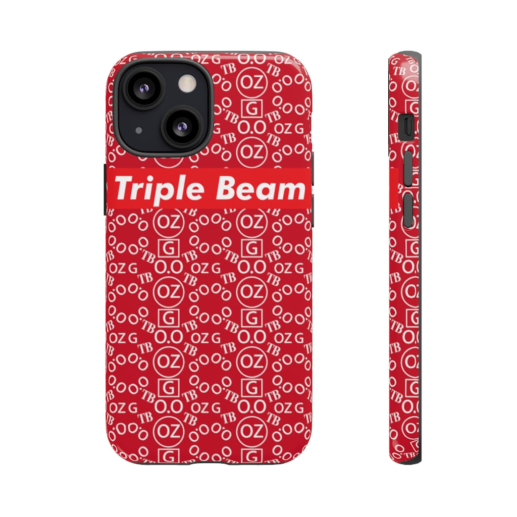 Dark Red Triple Beam Tough Cases