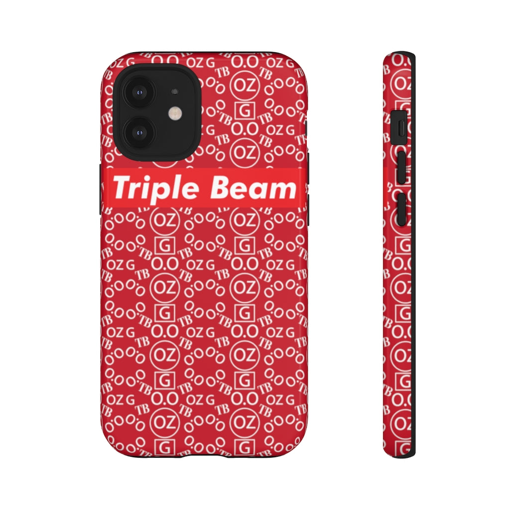 Dark Red Triple Beam Tough Cases