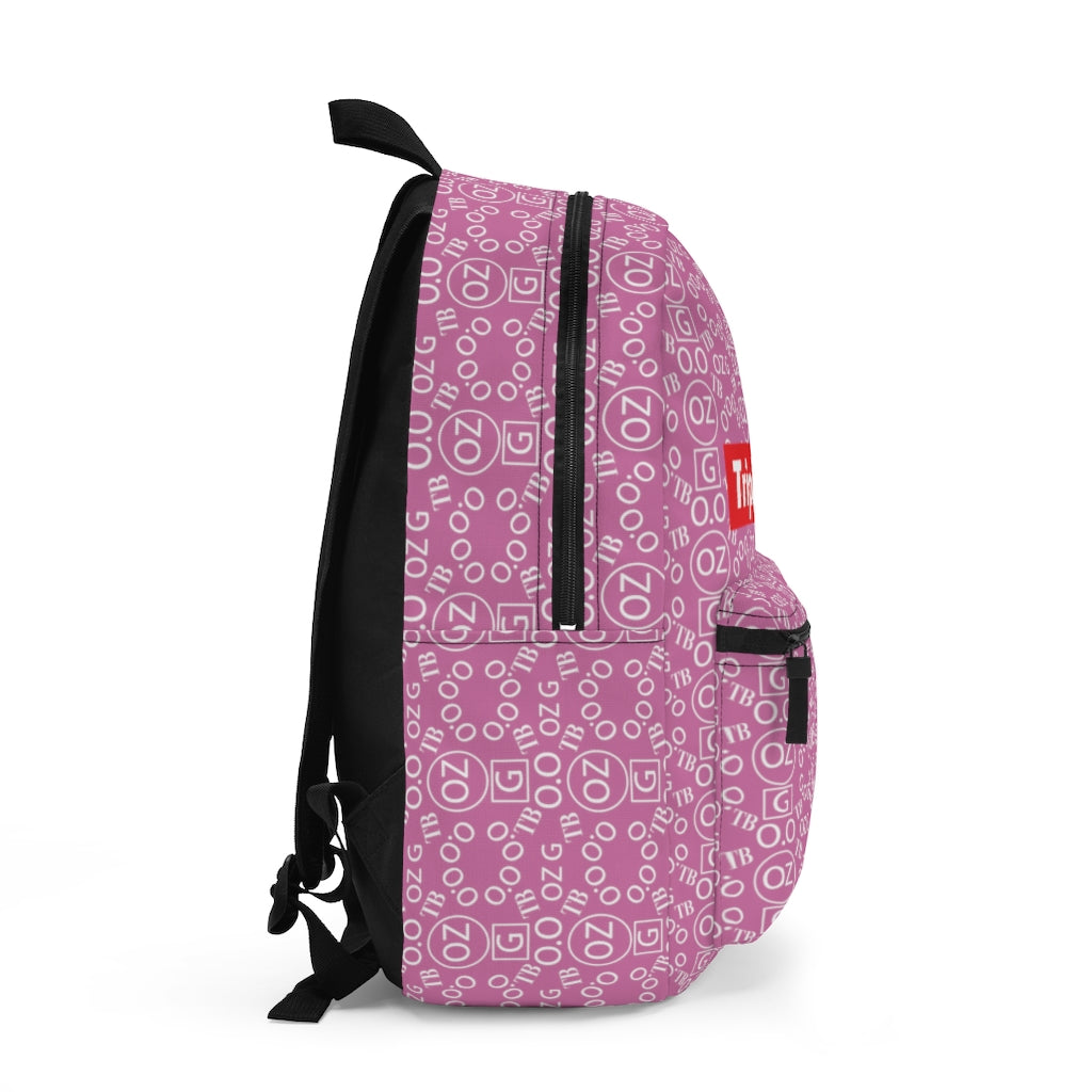 Light Pink Triple Beam Backpack