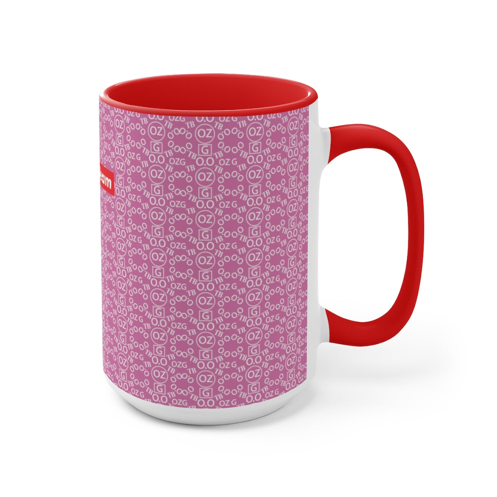 Light Pink Triple Beam Accent Mug