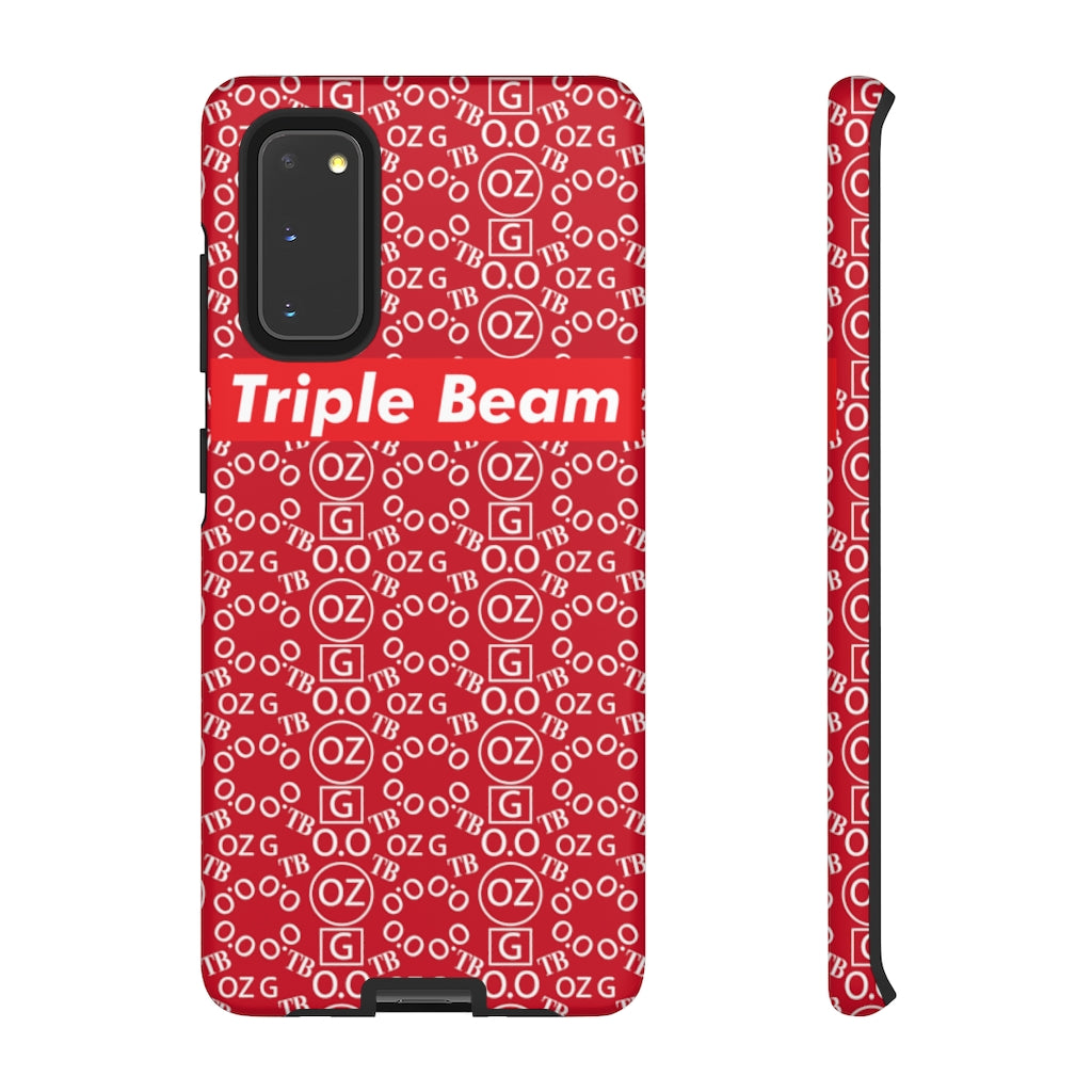 Dark Red Triple Beam Tough Cases