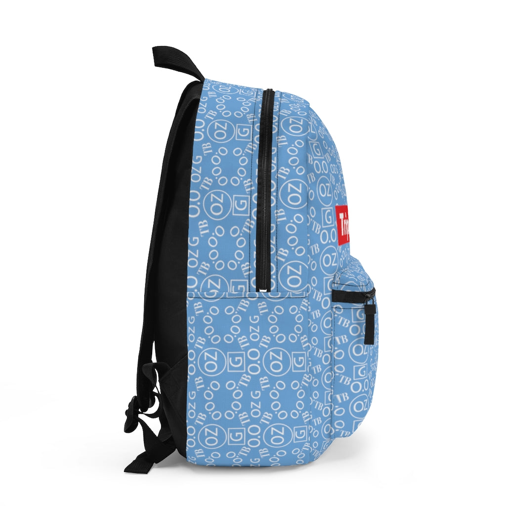 Light Blue Triple Beam Backpack