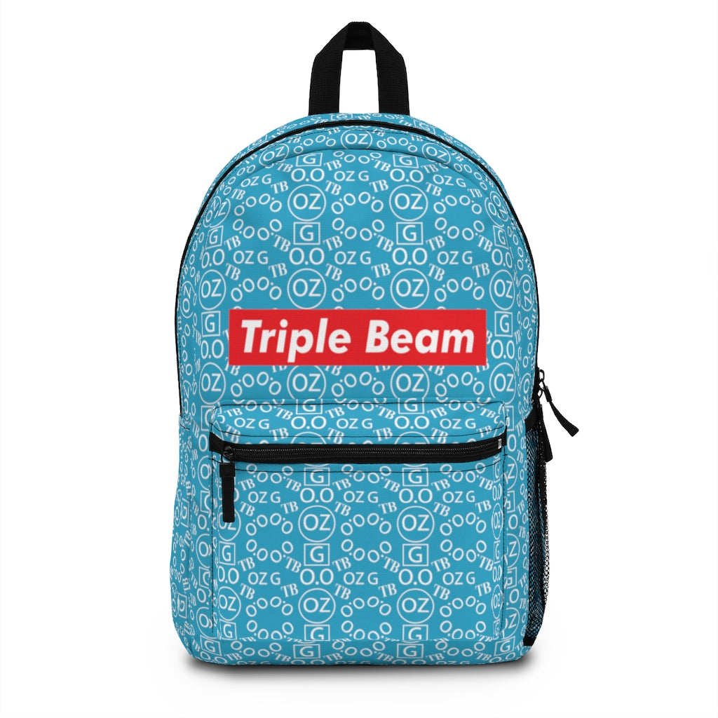 Turquoise Triple Beam Backpack