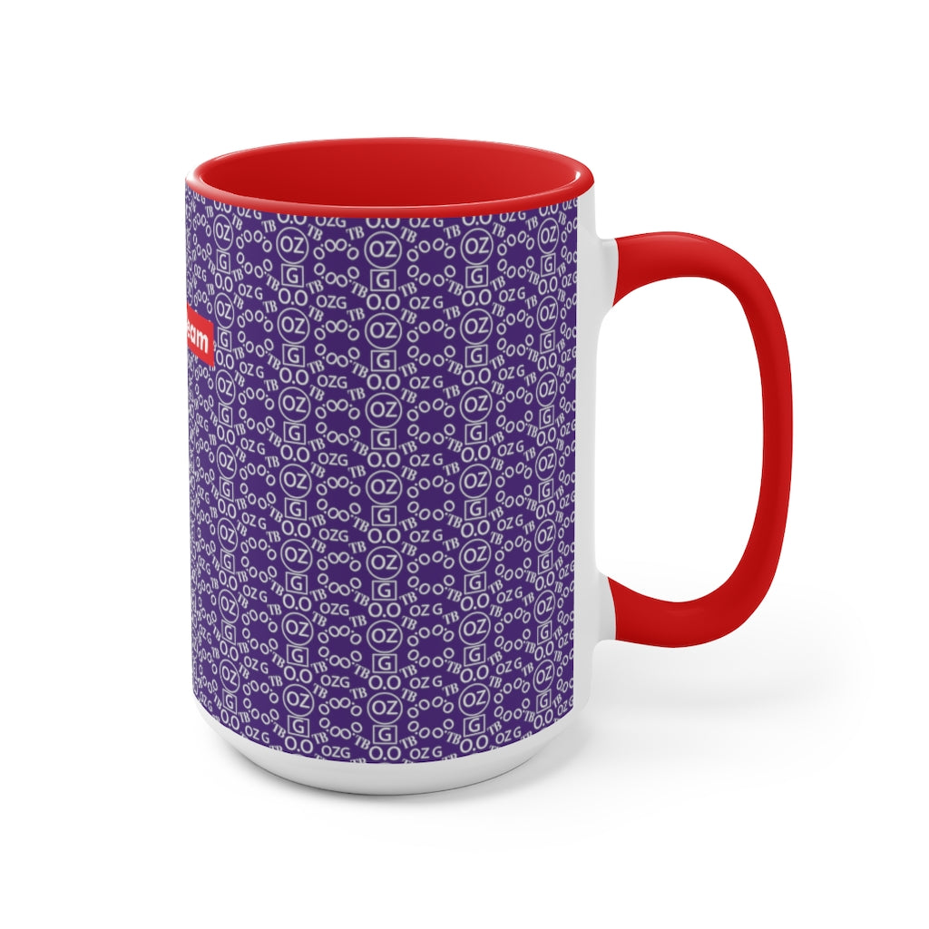 Purple Triple Beam Accent Mug