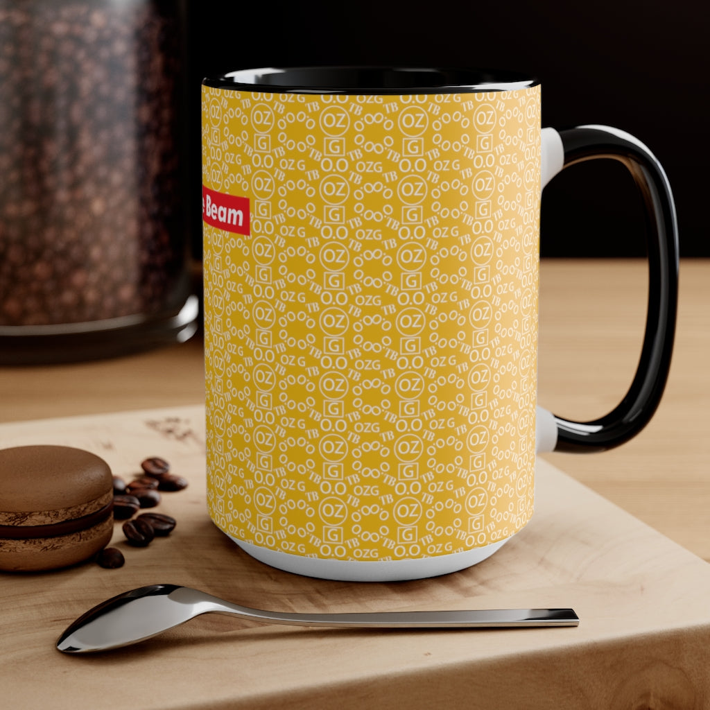 Yellow Triple Beam Accent Mug