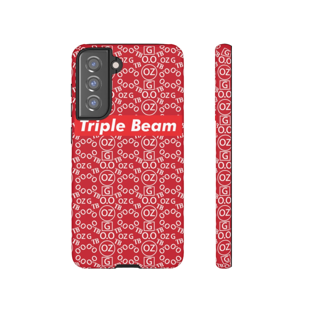 Dark Red Triple Beam Tough Cases