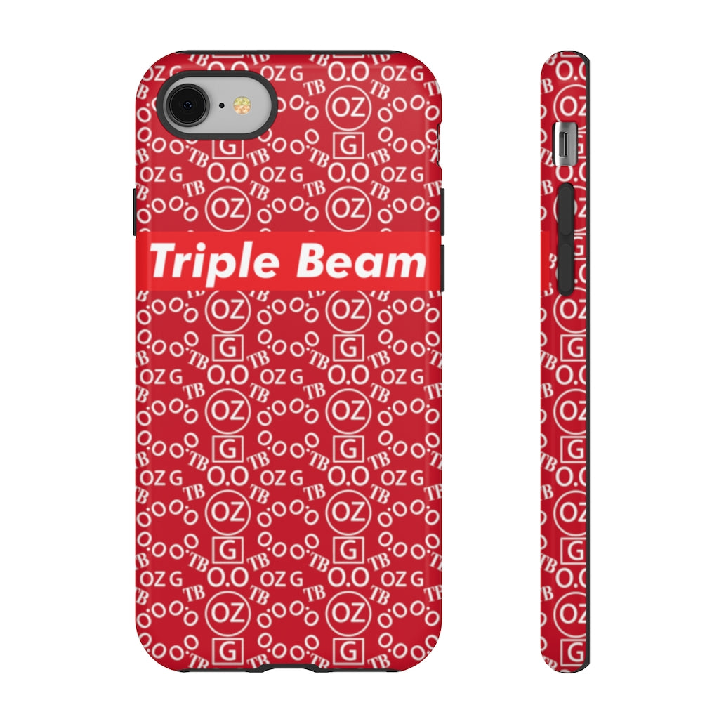 Dark Red Triple Beam Tough Cases