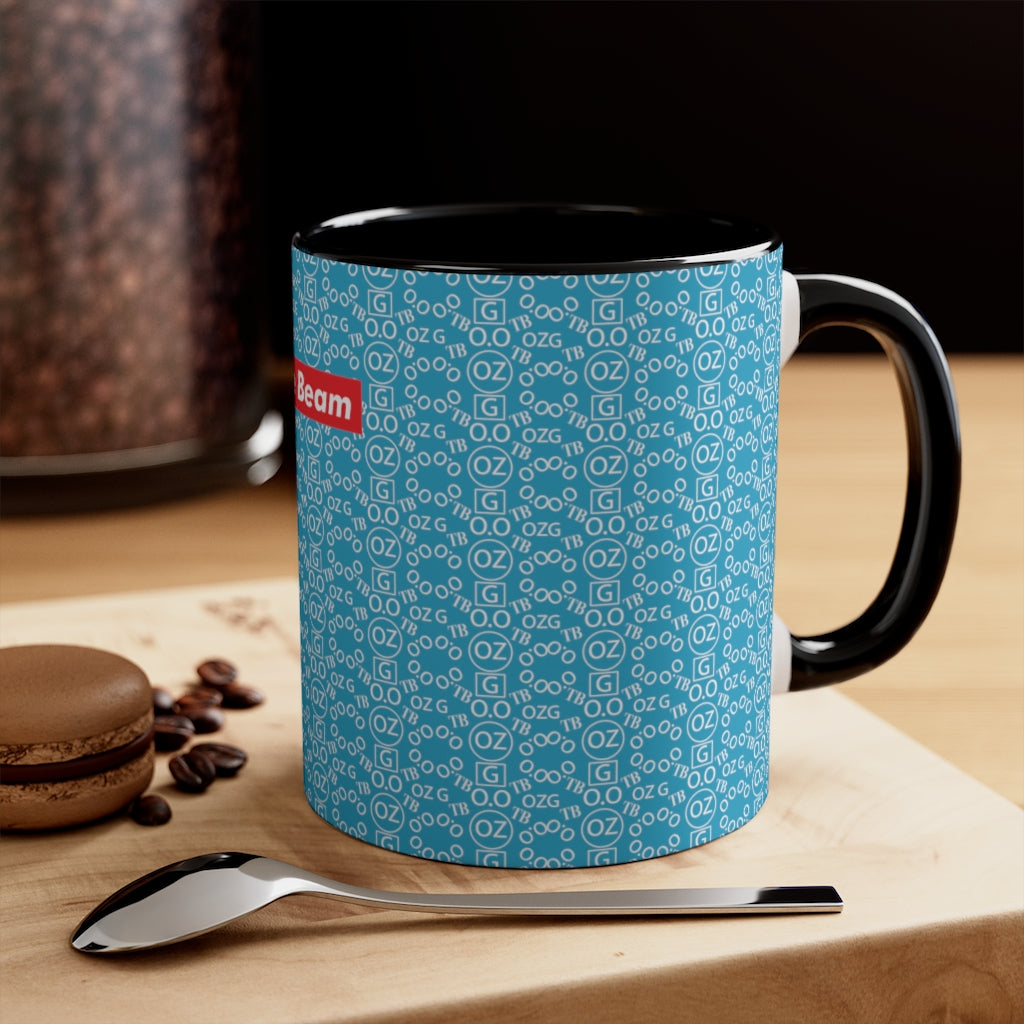 Turquoise Triple Beam Accent Mug